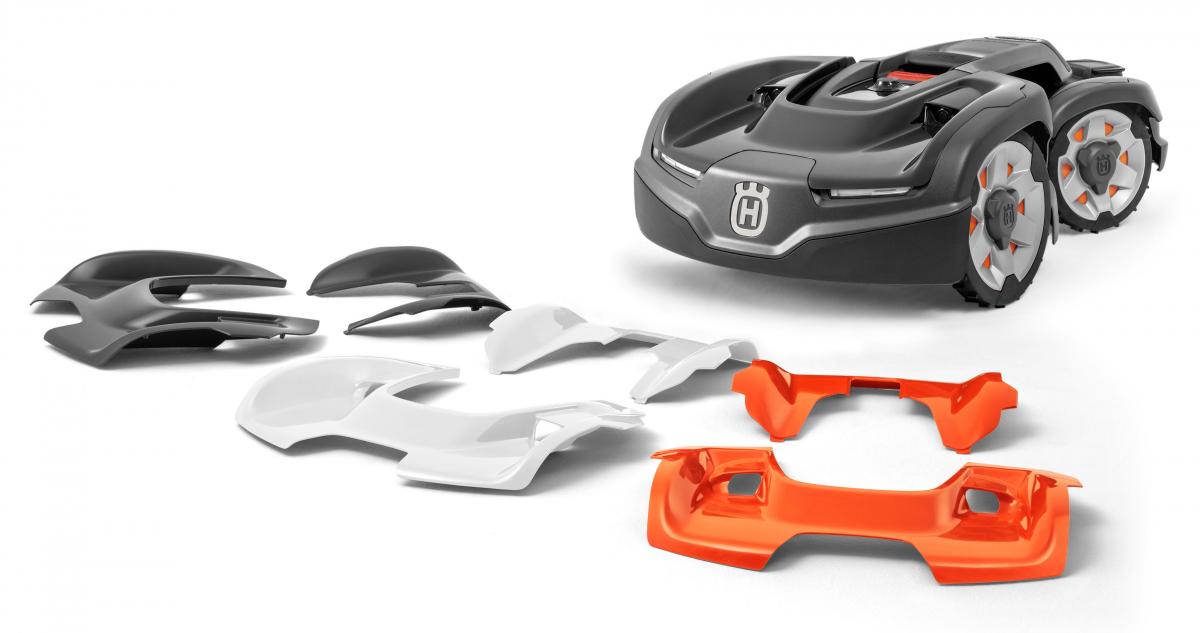 Husqvarna Automower 435X AWD cserélhető felső burkolat fehér