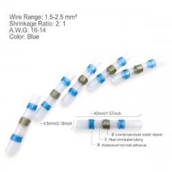 hőre zsugorodó vízmentes csatlakozó határoló vezetékhez  (100 db) 4.Kép