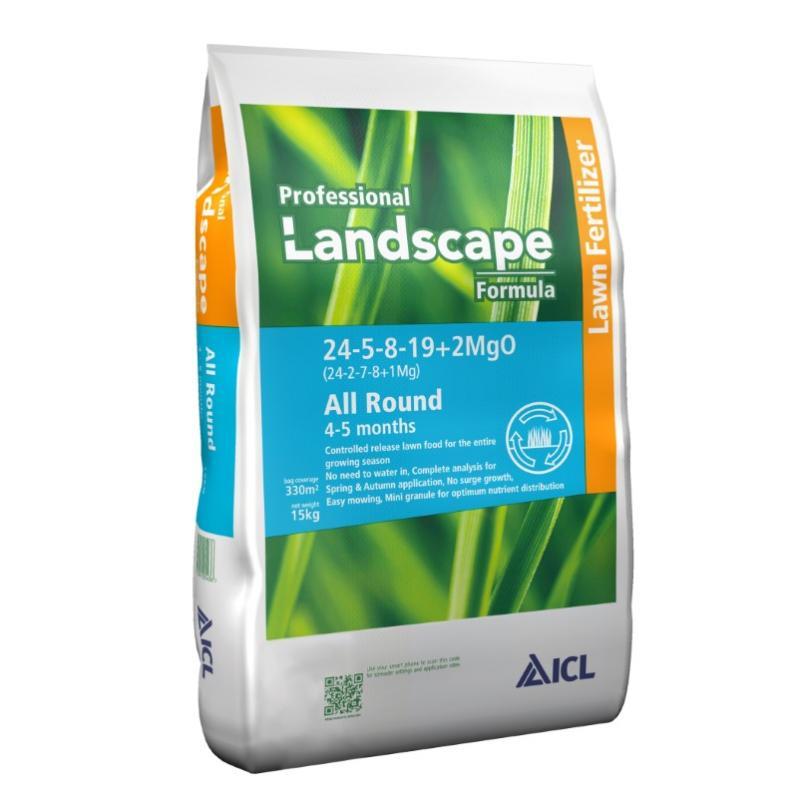 Landscaper Pro All Round gyepműtrágya  4-5hó 24+5+8+2MgO