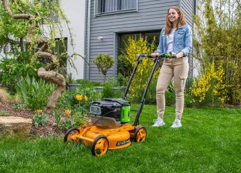 AS420 E-ProClip akkumulátoros fűnyíró  akku és töltő nélkül 3.Kép